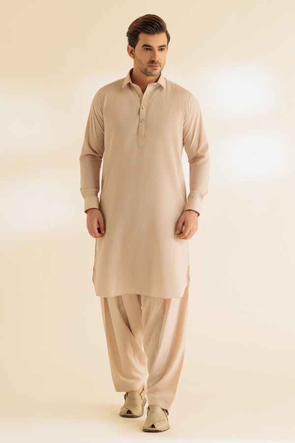 BROWN-COTTON-SHALWAR SUIT - (GSSR24-005)