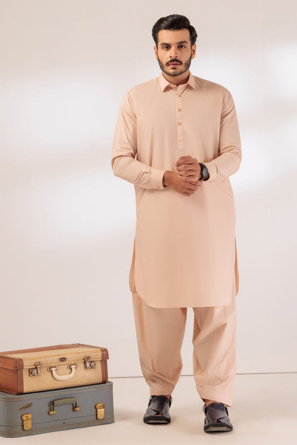 SO-BEIGE-BLENDED-SHALWAR SUIT - (GSSR24-021)