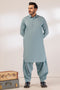 SLATE-BLENDED-SHALWAR SUIT - (GSSR24-028)