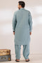 SLATE-BLENDED-SHALWAR SUIT - (GSSR24-028)