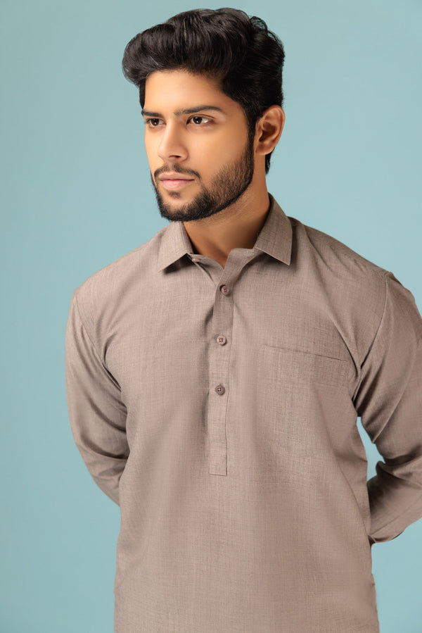 SEPIA-BLENDED-SHALWAR SUIT - (GSSS23-022)