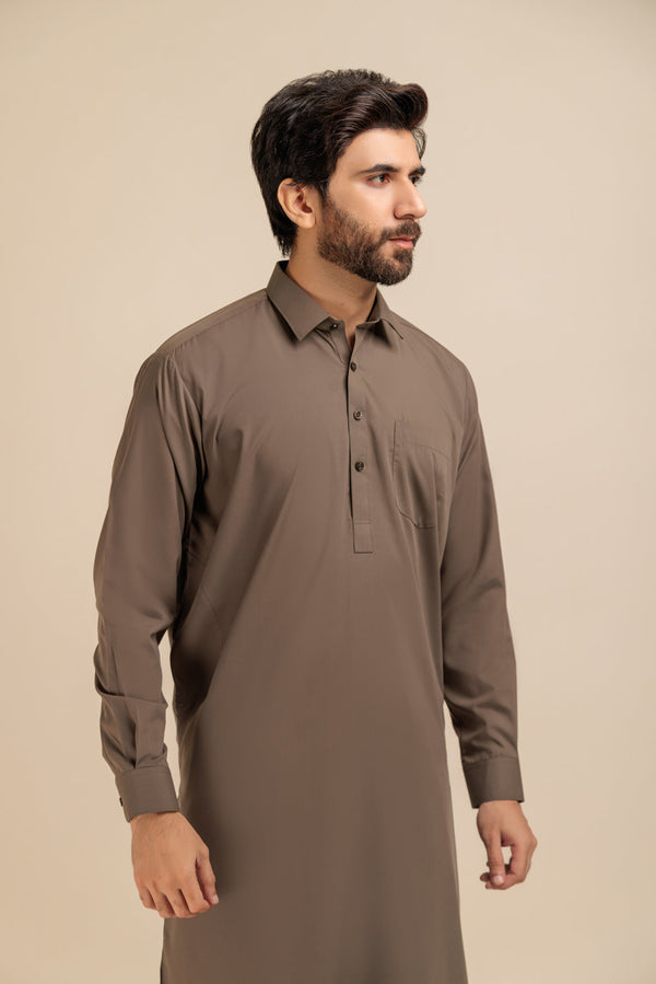 BRINJAL-BLENDED-SHALWAR SUIT - (GSSS23-023)