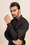 BLACK-BLENDED-SHALWAR SUIT - (GSSS24-012)