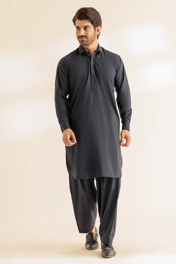 BLACK-BLENDED-SHALWAR SUIT - (GSSS24-020)