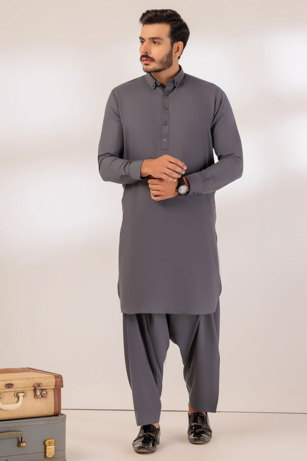 D-GREY-BLENDED-SHALWAR SUIT - (GSSS24-025)