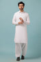 WHITE-BLENDED-SHALWAR SUIT - (GSSW23-005)