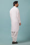 WHITE-BLENDED-SHALWAR SUIT - (GSSW23-005)