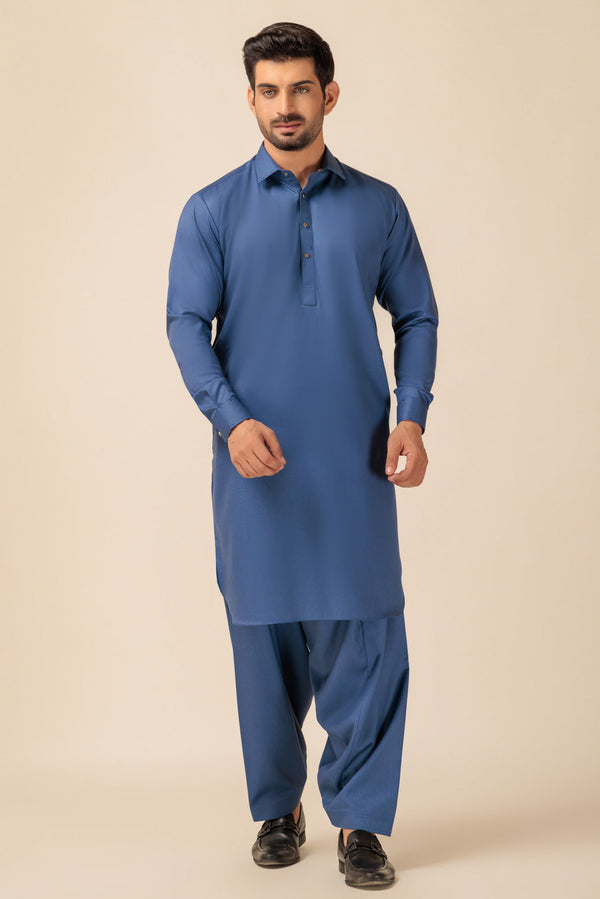 M-BLUE-BLENDED-SHALWAR SUIT - (GSSW23-023)