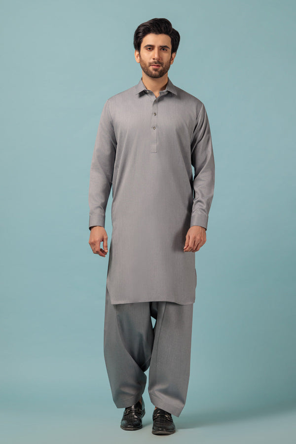 GREY-BLENDED-SHALWAR SUIT - (GSSW23-027)