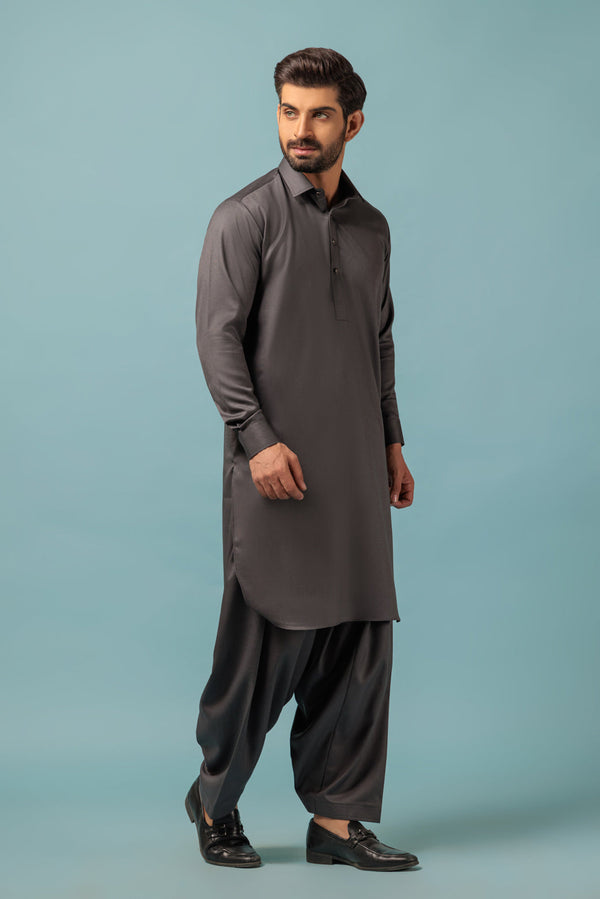 C-GREY-BLENDED-SHALWAR SUIT - (GSSW23-028)