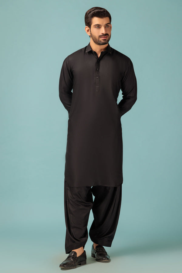 BLACK-BLENDED-SHALWAR SUIT - (GSSW23-038)