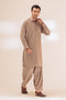 P-KHAKI-BLENDED-SHALWAR SUIT - (GSSW23-069)