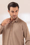 P-KHAKI-BLENDED-SHALWAR SUIT - (GSSW23-069)