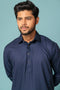 N-BLUE-BLENDED-SHALWAR SUIT - (GSSW23-088)