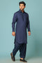 N-BLUE-BLENDED-SHALWAR SUIT - (GSSW23-088)