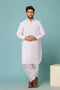 WHITE-SHAHKAR LATHA-SHALWAR SUIT - (GSSW23-090)