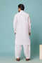 WHITE-SHAHKAR LATHA-SHALWAR SUIT - (GSSW23-090)