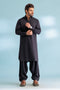 J-BLACK-BLENDED-SHALWAR SUIT - (GSSW23-091)