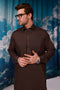 IN-BROWN-COTTON-SHALWAR SUIT - (GSSW24-002)