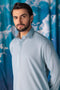 V-GREY-RIB DOBBY-SHALWAR SUIT  - (GSSW24-005)