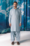 V-GREY-RIB DOBBY-SHALWAR SUIT  - (GSSW24-005)