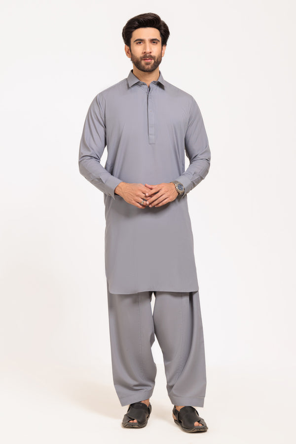 GREY-BLENDED-SHALWAR SUIT - (GSSW24-022)