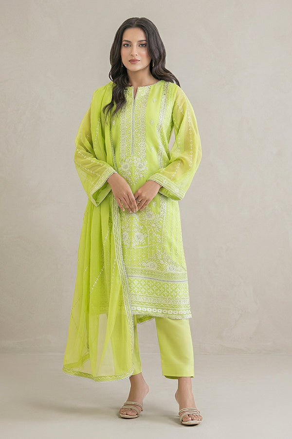 Bonanza Satrangi Green-Chiffon-3 Piece (WU3PSLS25AF3P), view 1