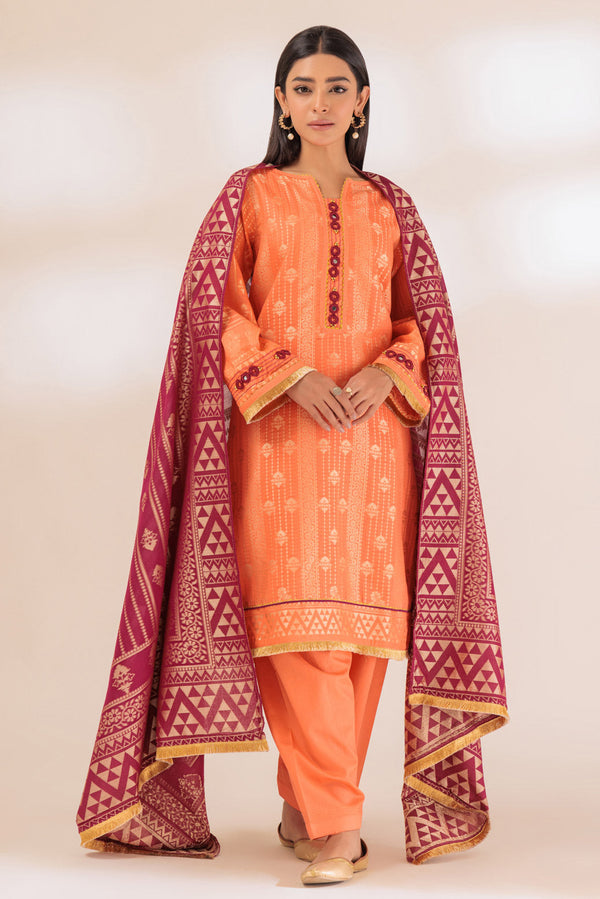 CORAL-JACQUARD-3 PIECE (JAS233P28)