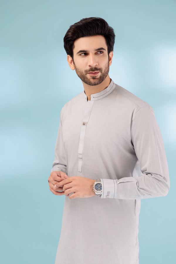 R-DENIM-BLENDED-KURTA PAJAMA TROUSER - (KSB23-006)