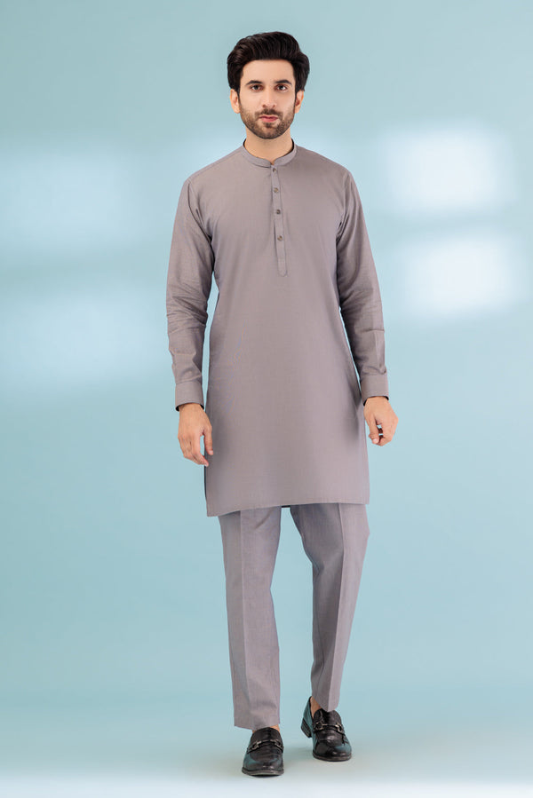 IRON-ORE-YARN DYED-KURTA PAJAMA TROUSER - (KSB23-014)