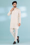 CREAM-COTTON-Kurta Pajama Trouser - (KSB23-017)