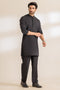 BLACK-BLENDED-KURTA TROUSER - (KSR24-003)