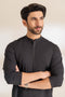 BLACK-BLENDED-KURTA TROUSER - (KSR24-003)