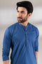 S-BLUE-COTTON-KURTA TROUSER - (KSR24-005)