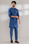 S-BLUE-COTTON-KURTA TROUSER - (KSR24-005)