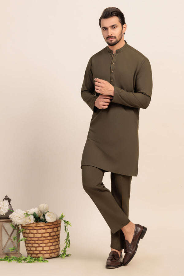 G-TEA-BLENDED-KURTA TROUSER - (KSR24-007)