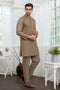 OLIVE-BLENDED-KURTA TROUSER - (KSR24-009)