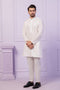 WHITE-COTTON-KURTA TROUSER - (KSR24-011)