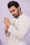 WHITE-COTTON-KURTA TROUSER - (KSR24-011)