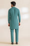 S-GREEN-BLENDED-KURTA TROUSER - (KSR24-013)