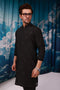 BLACK-BLENDED-KURTA TROUSER - (KSR24-017)