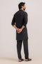 BLACK-BLENDED-KURTA TROUSER - (KSR24-019)