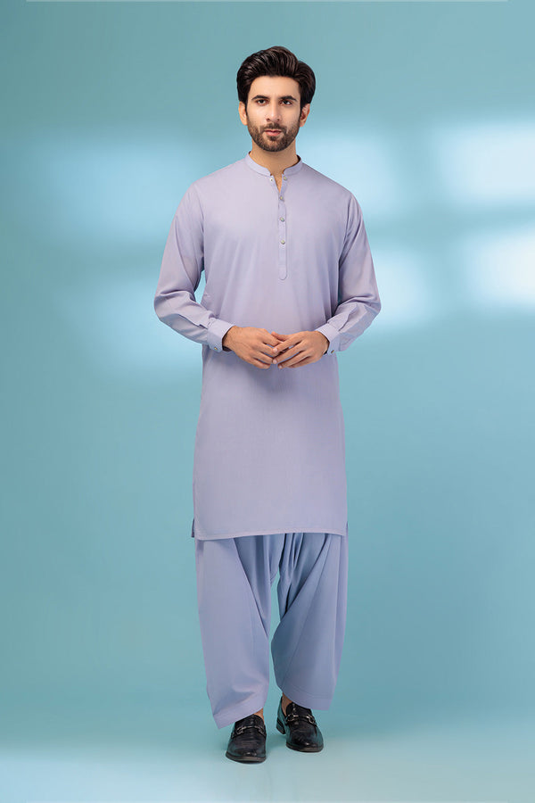 P-GREY-BLENDED-KURTA SHALWAR - (KSRB23-011)