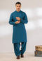 OX-BLUE-BLENDED-KURTA SHALWAR - (KSRR24-001)