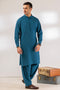 OX-BLUE-BLENDED-KURTA SHALWAR - (KSRR24-001)