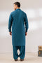 OX-BLUE-BLENDED-KURTA SHALWAR - (KSRR24-001)