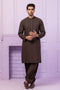 SLATE-BLENDED-KURTA SHALWAR - (KSRR24-007)