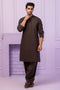 SLATE-BLENDED-KURTA SHALWAR - (KSRR24-007)