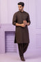 SLATE-BLENDED-KURTA SHALWAR - (KSRR24-007)