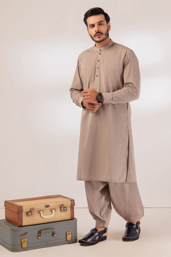 HAZEL-YARN DYED-KURTA SHALWAR - (KSRR24-014)